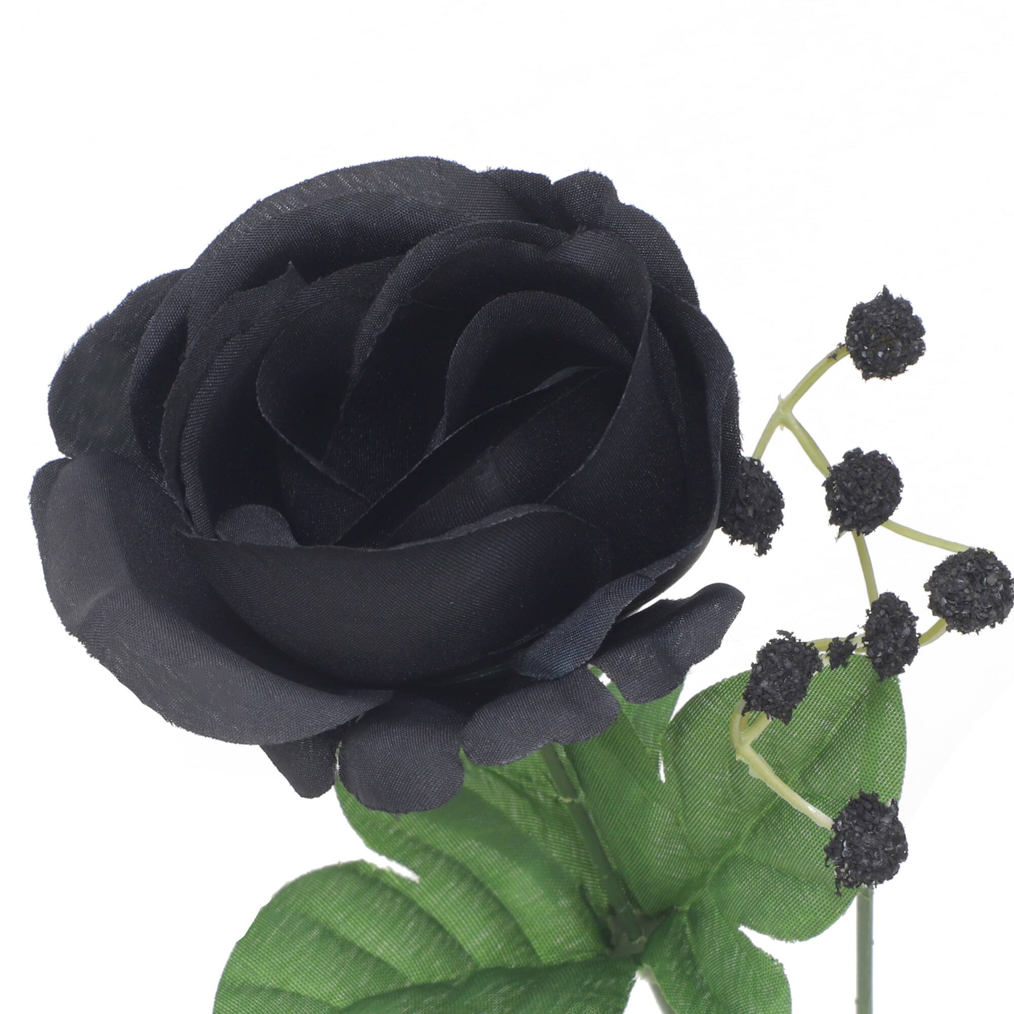 13" Rose & Baby's Breath Bush by Ashland